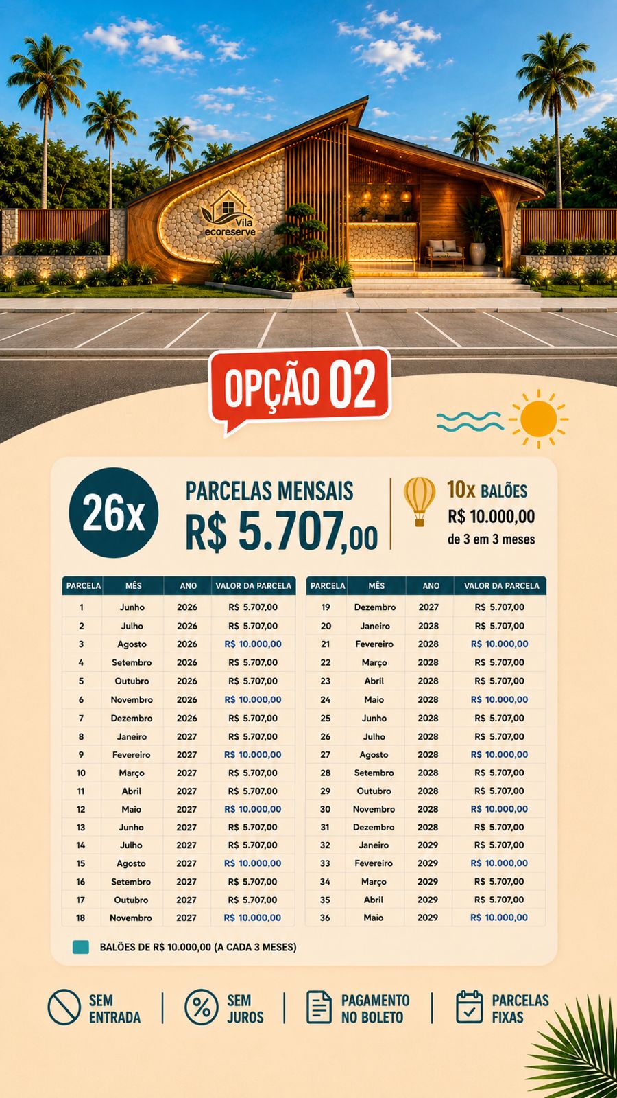Opção 02 de pagamento
